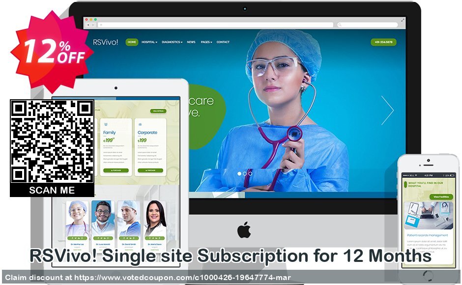 RSVivo! Single site Subscription for 12 Months Coupon Code May 2024, 12% OFF - VotedCoupon