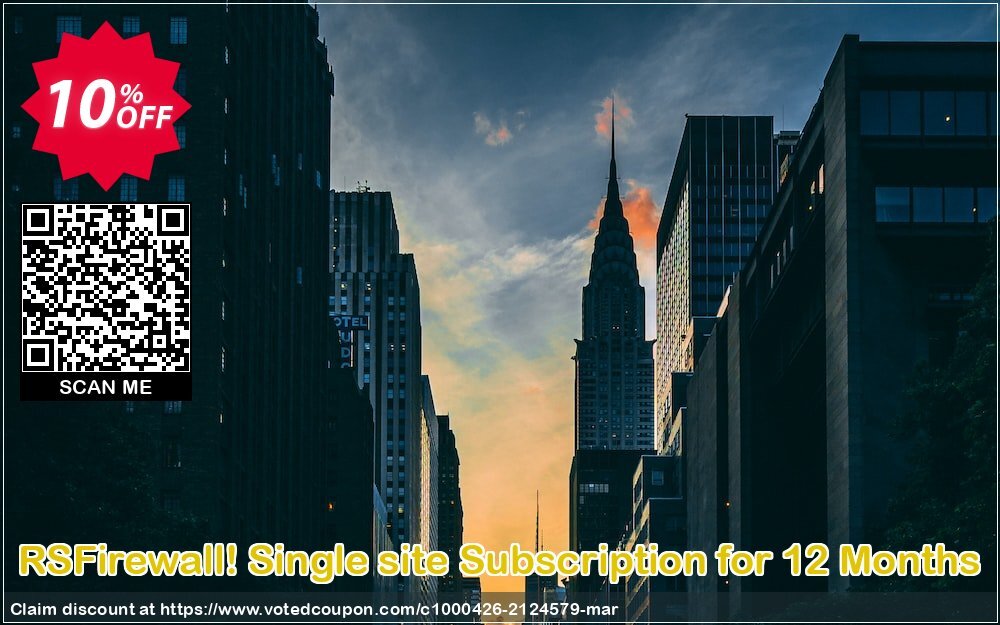 RSFirewall! Single site Subscription for 12 Months Coupon Code Apr 2024, 10% OFF - VotedCoupon