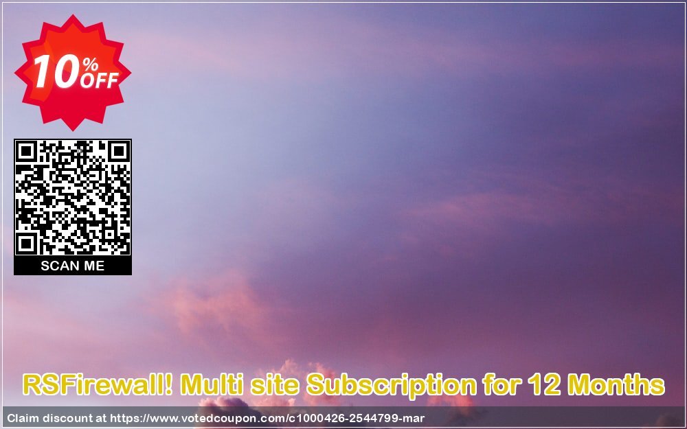 RSFirewall! Multi site Subscription for 12 Months