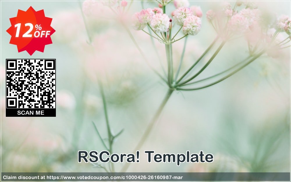 RSCora! Template Coupon, discount RSCora! Template Amazing deals code 2024. Promotion: Amazing deals code of RSCora! Template 2024