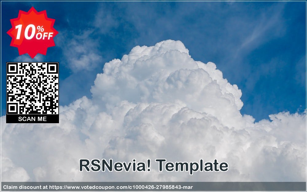 RSNevia! Template Coupon, discount RSNevia! Template Special discounts code 2024. Promotion: Special discounts code of RSNevia! Template 2024