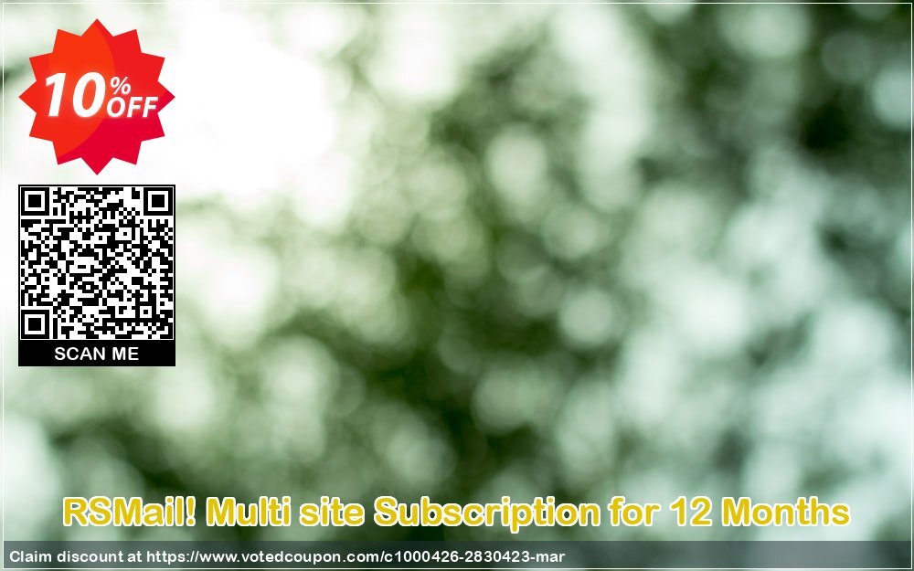 RSMail! Multi site Subscription for 12 Months Coupon Code Apr 2024, 10% OFF - VotedCoupon