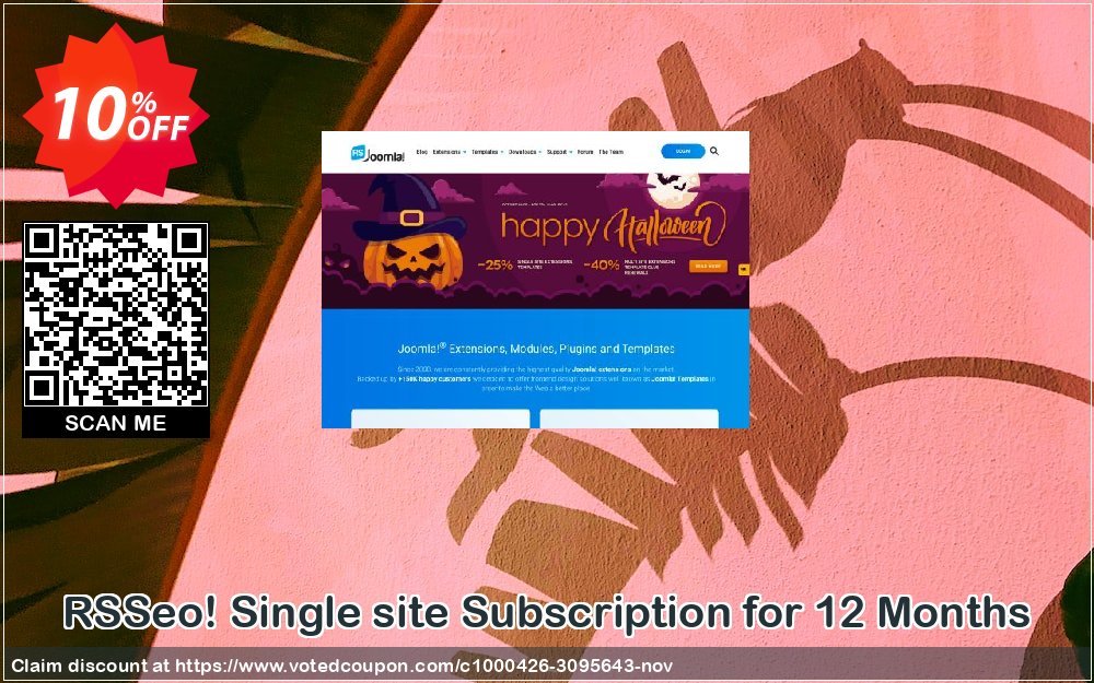 RSSeo! Single site Subscription for 12 Months Coupon, discount RSSeo! Single site Subscription for 12 Months excellent discount code 2023. Promotion: excellent discount code of RSSeo! Single site Subscription for 12 Months 2023