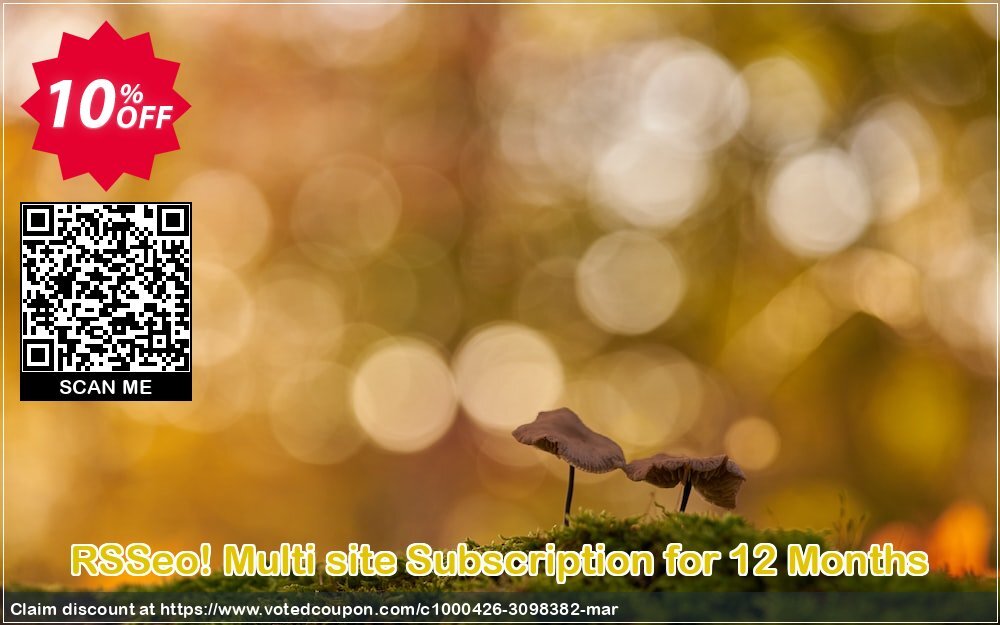 RSSeo! Multi site Subscription for 12 Months Coupon Code Apr 2024, 10% OFF - VotedCoupon