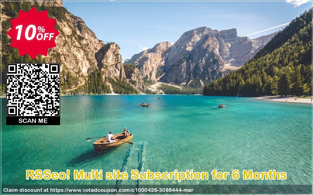 RSSeo! Multi site Subscription for 6 Months Coupon, discount RSSeo! Multi site Subscription for 6 Months stirring promo code 2024. Promotion: stirring promo code of RSSeo! Multi site Subscription for 6 Months 2024