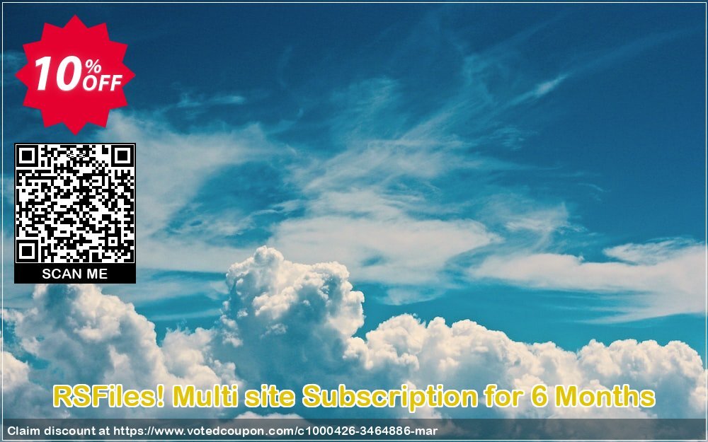 RSFiles! Multi site Subscription for 6 Months Coupon Code May 2024, 10% OFF - VotedCoupon