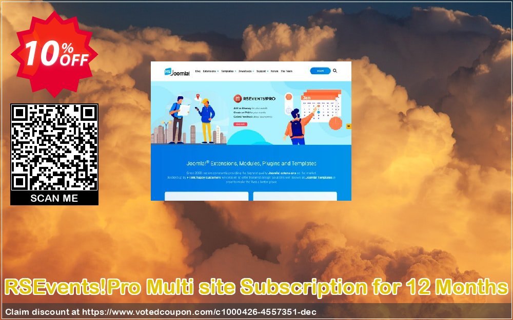 RSEvents!Pro Multi site Subscription for 12 Months Coupon Code Apr 2024, 10% OFF - VotedCoupon