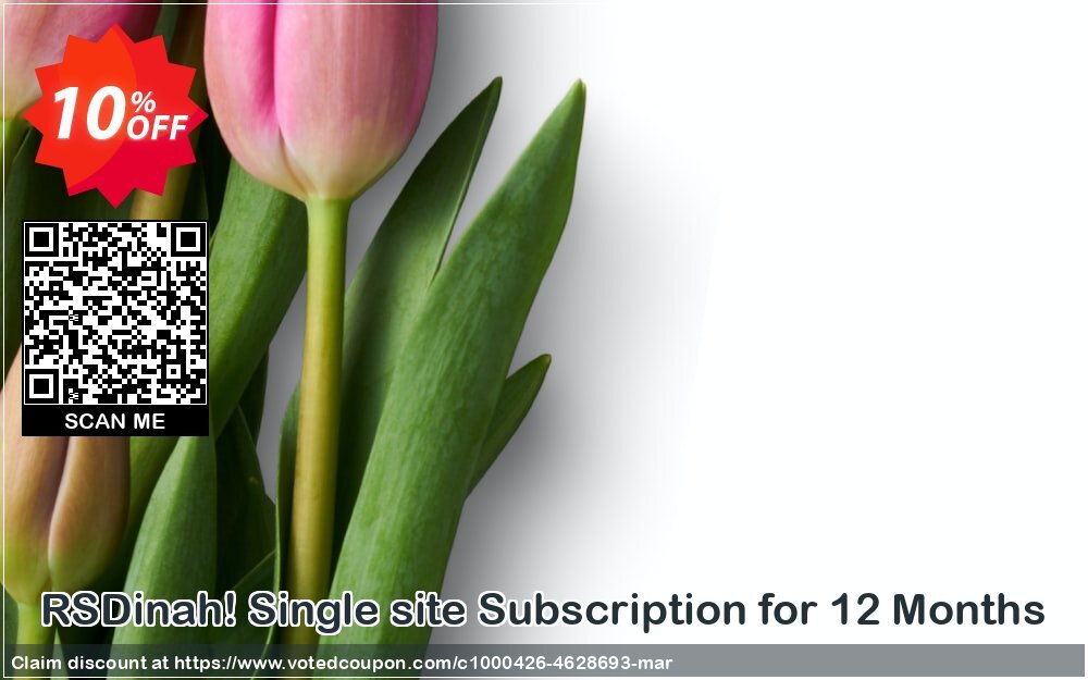 RSDinah! Single site Subscription for 12 Months Coupon Code Apr 2024, 10% OFF - VotedCoupon