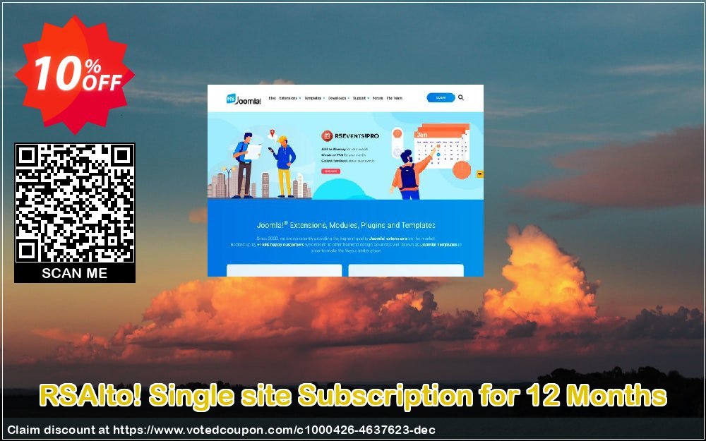 RSAlto! Single site Subscription for 12 Months