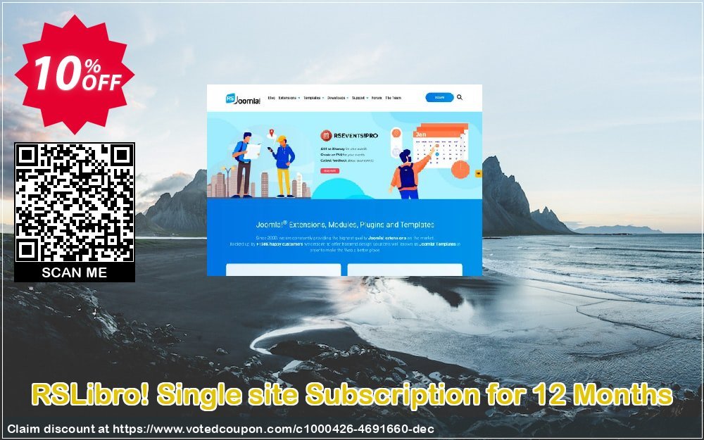 RSLibro! Single site Subscription for 12 Months Coupon, discount RSLibro! Single site Subscription for 12 Months marvelous promotions code 2024. Promotion: marvelous promotions code of RSLibro! Single site Subscription for 12 Months 2024