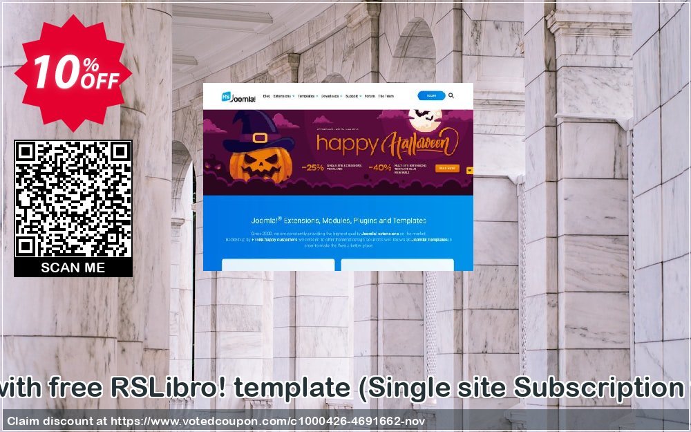RSDirectory! with free RSLibro! template, Single site Subscription for 12 months  Coupon, discount RSDirectory! with free RSLibro! template (Single site Subscription for 12 months) awful deals code 2024. Promotion: awful deals code of RSDirectory! with free RSLibro! template (Single site Subscription for 12 months) 2024