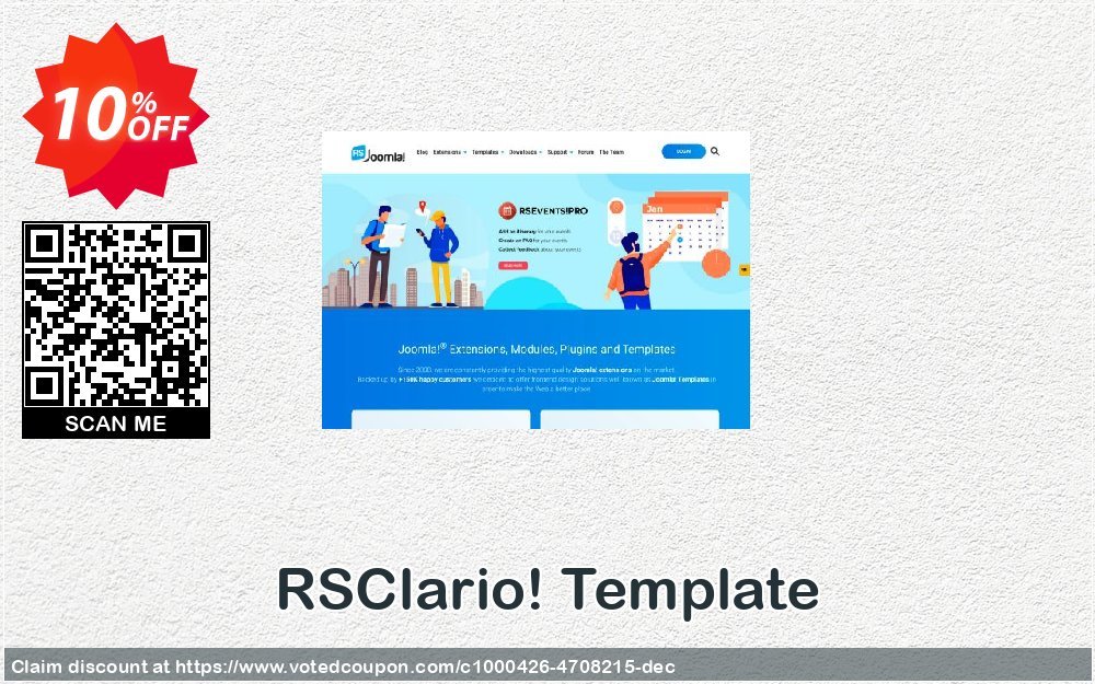 RSClario! Template Coupon, discount RSClario! Template Stunning offer code 2024. Promotion: Stunning offer code of RSClario! Template 2024