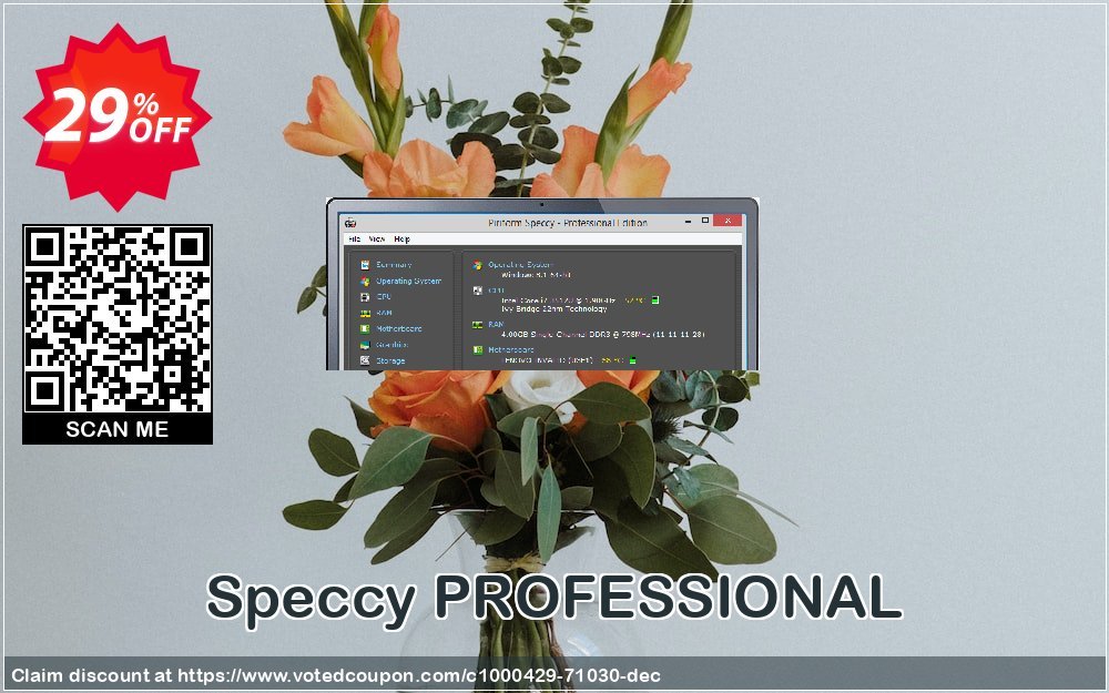 Speccy PROFESSIONAL Coupon, discount 10% OFF Speccy PROFESSIONAL Jan 2024. Promotion: Special deals code of Speccy PROFESSIONAL, tested in January 2024