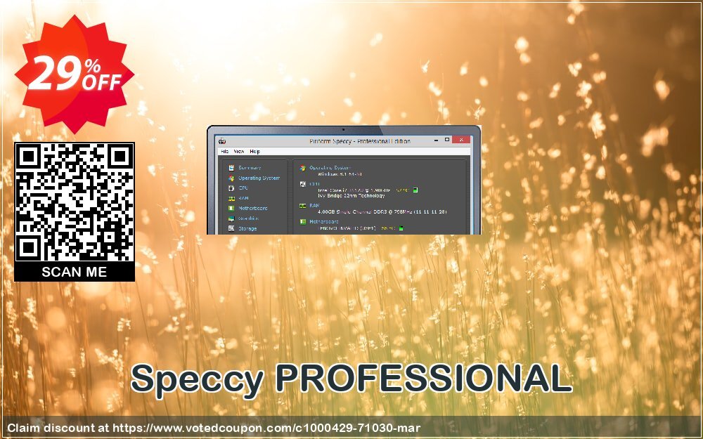 Speccy PROFESSIONAL Coupon, discount 10% OFF Speccy PROFESSIONAL Jan 2024. Promotion: Special deals code of Speccy PROFESSIONAL, tested in January 2024