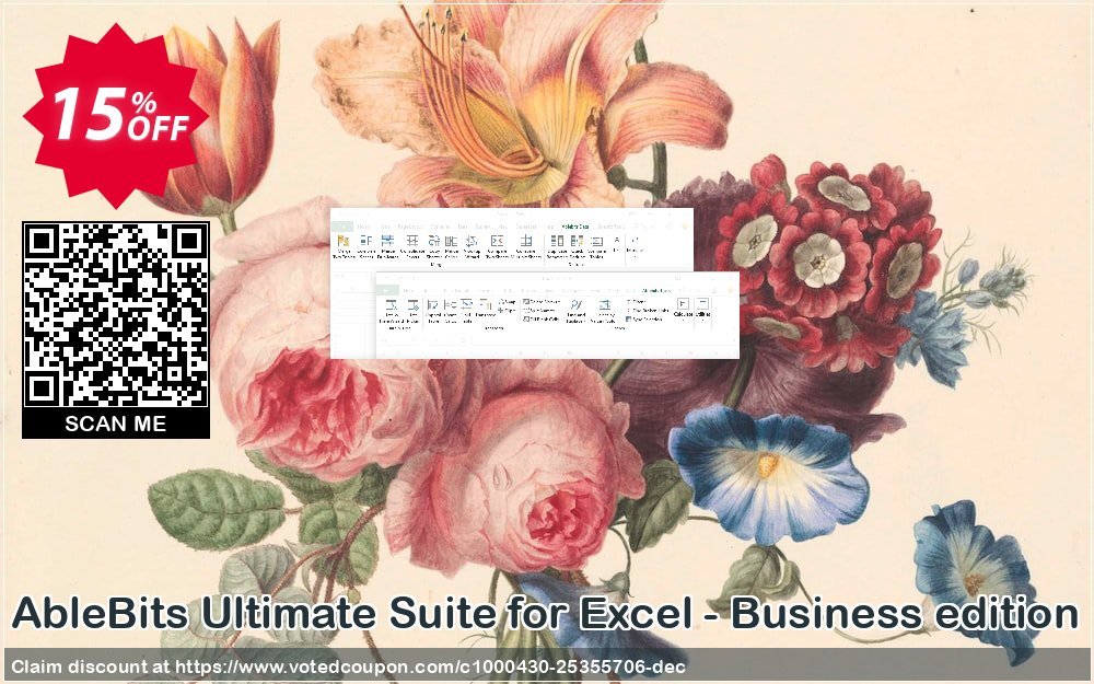 AbleBits Ultimate Suite for Excel - Business edition Coupon, discount AbleBits.com Ultimate Suite 2023 for Excel, Business edition formidable promo code 2023. Promotion: formidable promo code of AbleBits.com Ultimate Suite 2023 for Excel, Business edition 2023
