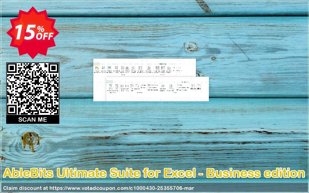 AbleBits Ultimate Suite for Excel - Business edition Coupon Code May 2024, 15% OFF - VotedCoupon