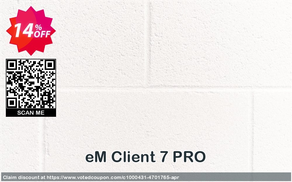 eM Client 7 PRO Coupon, discount eM Client 7 PRO Exclusive discounts code 2025. Promotion: special promo code of eM Client 7 PRO 2024