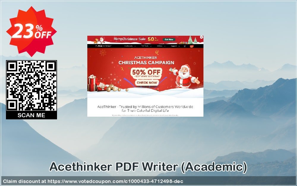 Acethinker PDF Writer, Academic  Coupon, discount PDF Writer (Academic - 1 year) wondrous promotions code 2023. Promotion: wondrous promotions code of PDF Writer (Academic - 1 year) 2023