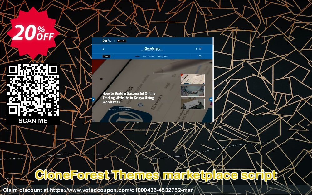 CloneForest Themes marketplace script Coupon, discount Themes marketplace script marvelous promotions code 2024. Promotion: marvelous promotions code of Themes marketplace script 2024