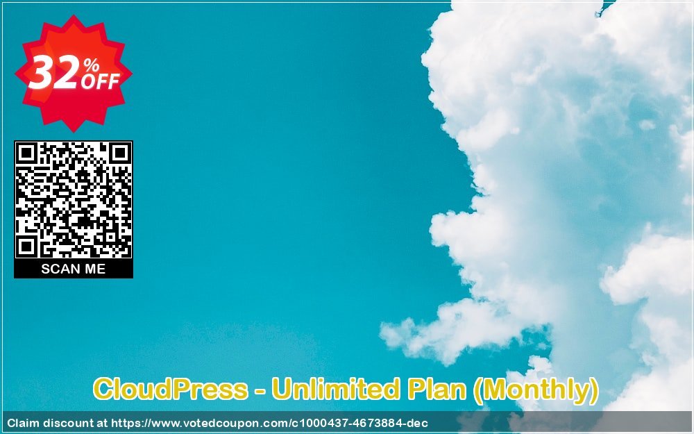 CloudPress - Unlimited Plan, Monthly  Coupon, discount CloudPress - Unlimited Plan - Monthly Subscription amazing promo code 2023. Promotion: amazing promo code of CloudPress - Unlimited Plan - Monthly Subscription 2023