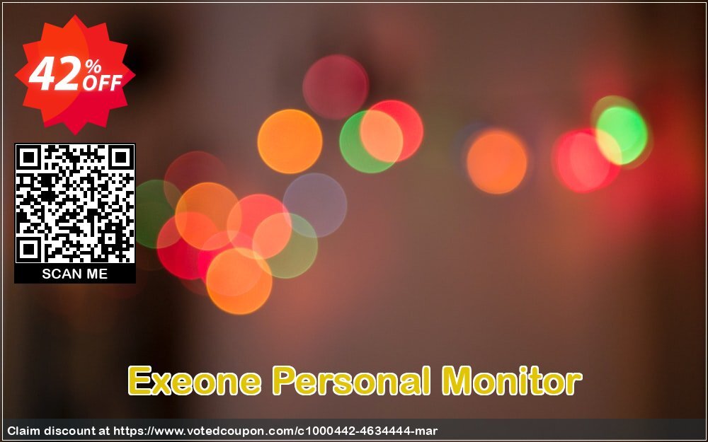 Exeone Personal Monitor Coupon, discount Personal Monitor Single License special offer code 2024. Promotion: special offer code of Personal Monitor Single License 2024