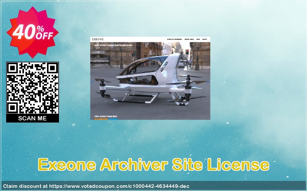 Exeone Archiver Site Plan Coupon, discount Archiver Site License stunning sales code 2023. Promotion: stunning sales code of Archiver Site License 2023