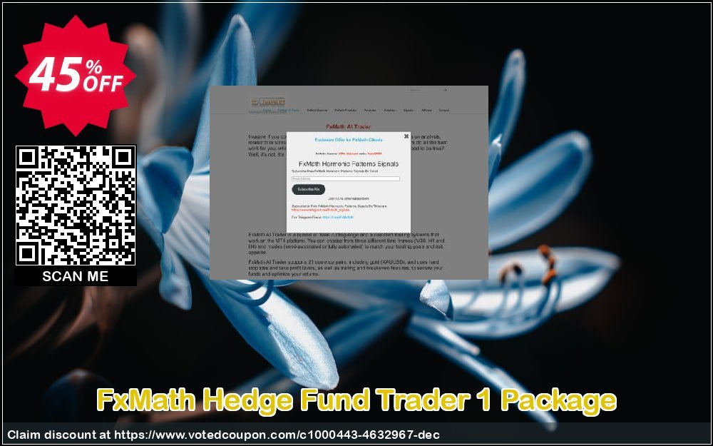 FxMath Hedge Fund Trader 1 Package Coupon, discount FxMath_Hedge_Fund_Trader_1_Package amazing offer code 2023. Promotion: amazing offer code of FxMath_Hedge_Fund_Trader_1_Package 2023