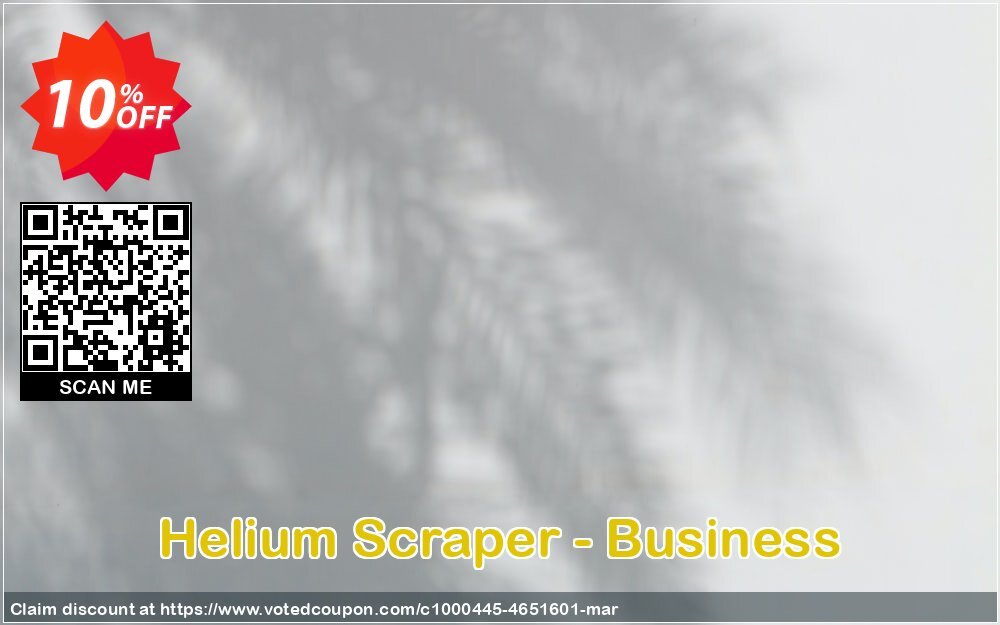 Helium Scraper - Business Coupon Code Apr 2024, 10% OFF - VotedCoupon