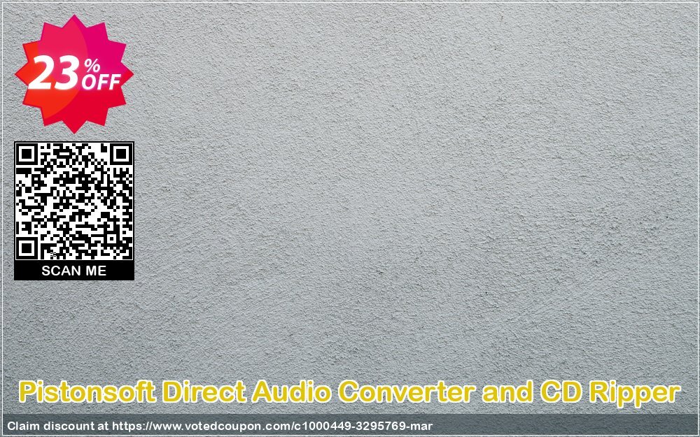 Pistonsoft Direct Audio Converter and CD Ripper Coupon, discount Direct Audio Converter and CD Ripper (Personal License) awful sales code 2024. Promotion: awful sales code of Direct Audio Converter and CD Ripper (Personal License) 2024