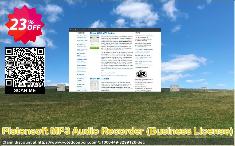 Pistonsoft MP3 Audio Recorder, Business Plan  Coupon, discount Pistonsoft MP3 Audio Recorder (Business License) amazing promotions code 2023. Promotion: amazing promotions code of Pistonsoft MP3 Audio Recorder (Business License) 2023