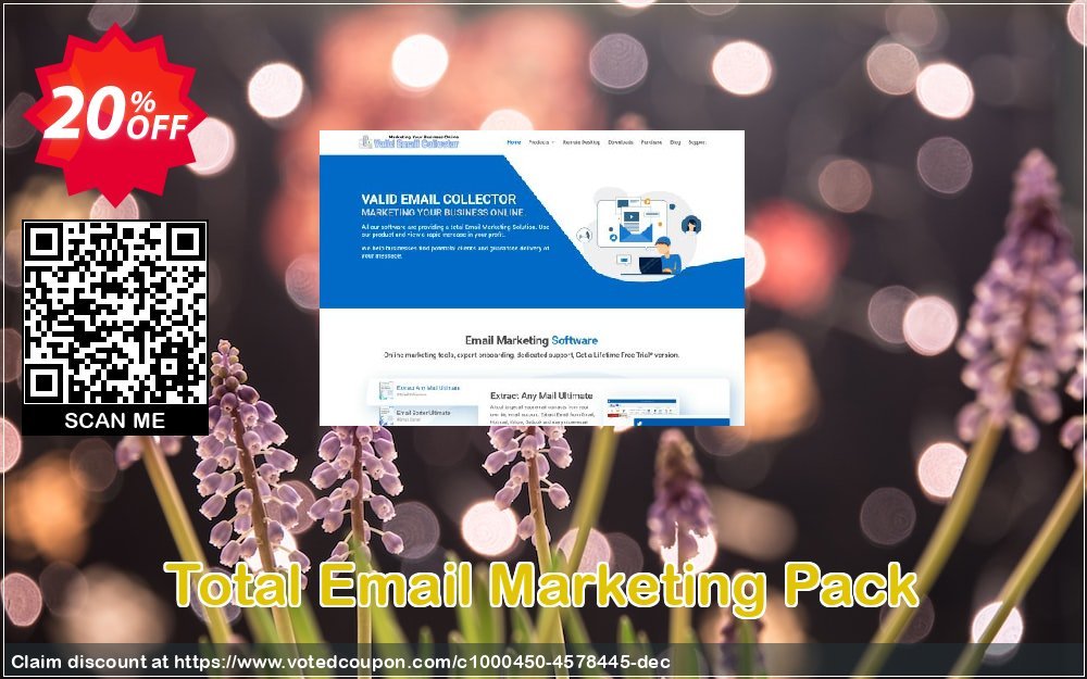 Total Email Marketing Pack Coupon, discount Total Email Marketing Pack staggering discount code 2023. Promotion: staggering discount code of Total Email Marketing Pack 2023