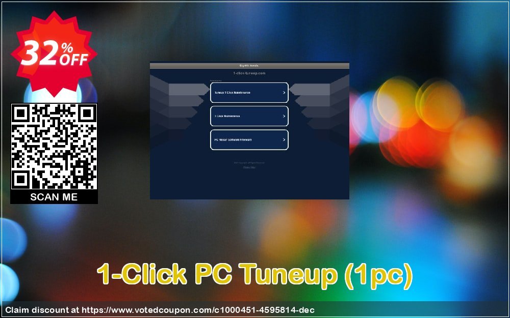 1-Click PC Tuneup, 1pc  Coupon, discount 1-Click PC Tuneup (1pc) formidable discounts code 2024. Promotion: formidable discounts code of 1-Click PC Tuneup (1pc) 2024