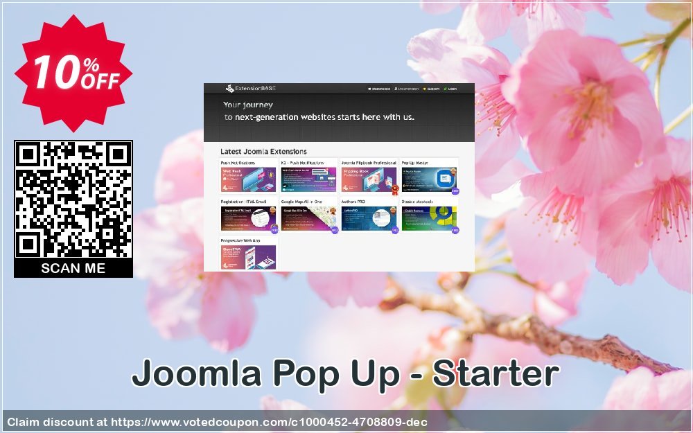 Joomla Pop Up - Starter Coupon, discount Joomla Pop Up - Starter staggering promotions code 2024. Promotion: staggering promotions code of Joomla Pop Up - Starter 2024