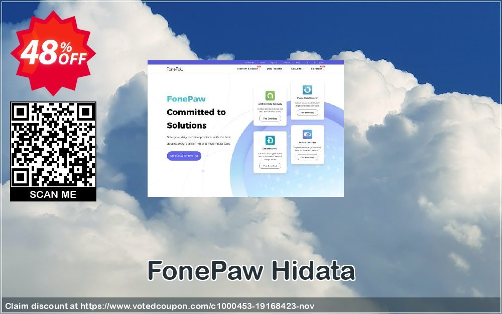 FonePaw Hidata Coupon, discount FonePaw Hidata wonderful sales code 2023. Promotion: wonderful sales code of FonePaw Hidata 2023