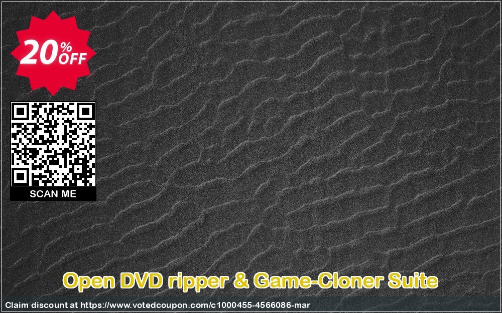 Open DVD ripper & Game-Cloner Suite Coupon, discount Open DVD ripper & Game-Cloner Suite big promotions code 2024. Promotion: big promotions code of Open DVD ripper & Game-Cloner Suite 2024