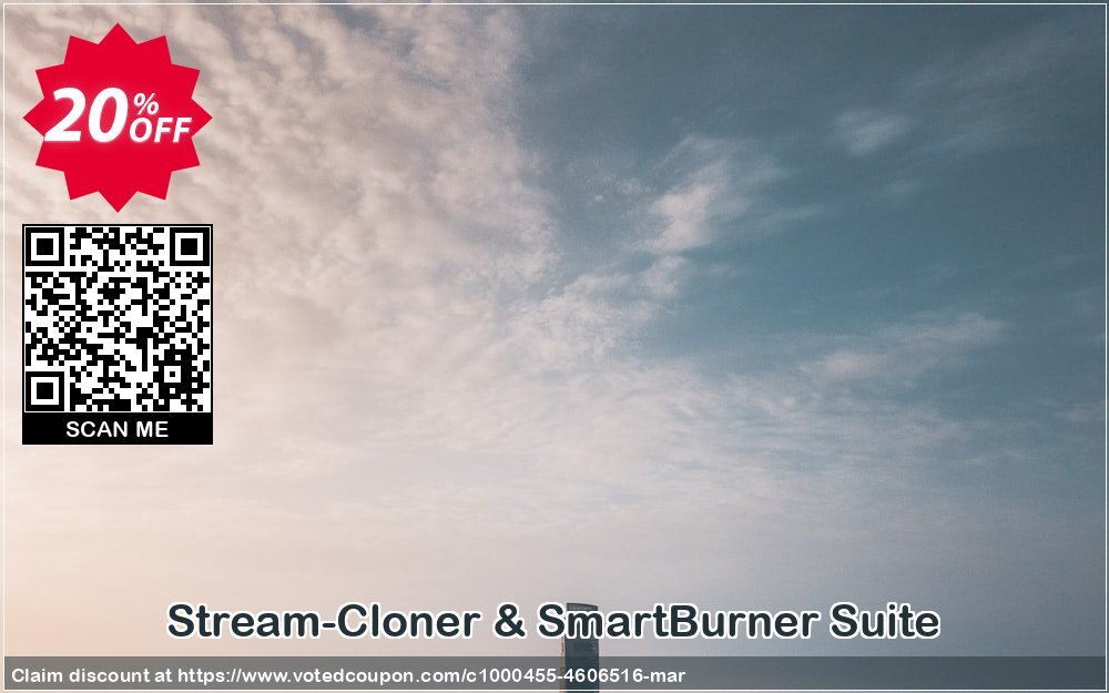 Stream-Cloner & SmartBurner Suite Coupon Code May 2024, 20% OFF - VotedCoupon