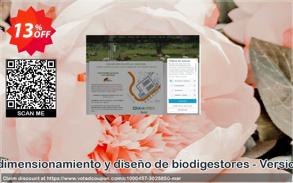 Manual de dimensionamiento y diseño de biodigestores - Version WINDOWS Coupon Code May 2024, 13% OFF - VotedCoupon