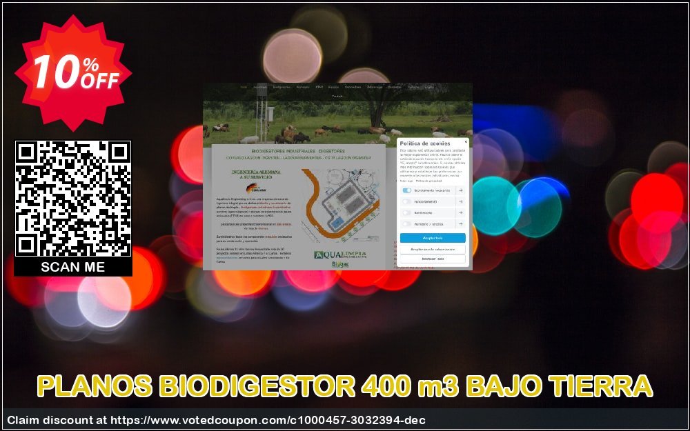 PLANOS BIODIGESTOR 400 m3 BAJO TIERRA Coupon Code May 2024, 10% OFF - VotedCoupon