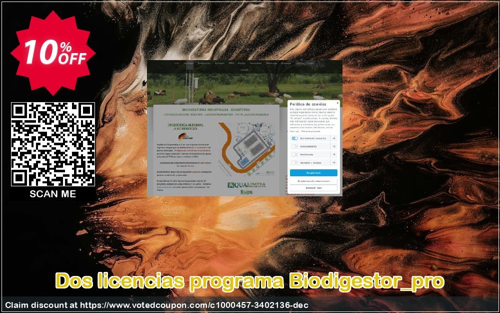 Dos licencias programa Biodigestor_pro Coupon, discount Dos licencias programa Biodigestor_pro formidable discount code 2023. Promotion: formidable discount code of Dos licencias programa Biodigestor_pro 2023