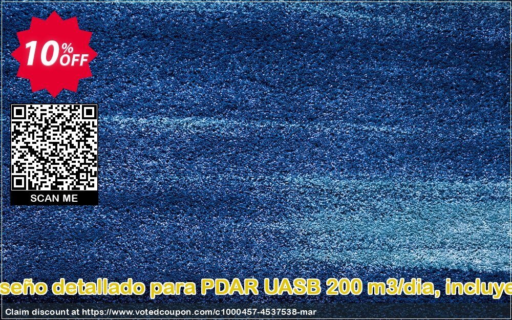 Edf y diseño detallado para PDAR UASB 200 m3/dia, incluye planos Coupon, discount Edf y diseño detallado para PDAR UASB 200 m3/dia, incluye planos awful discounts code 2024. Promotion: awful discounts code of Edf y diseño detallado para PDAR UASB 200 m3/dia, incluye planos 2024