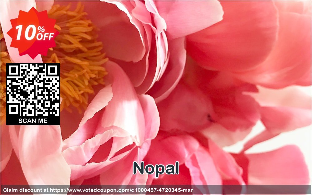 Nopal Coupon, discount Nopal  best sales code 2024. Promotion: best sales code of Nopal  2024