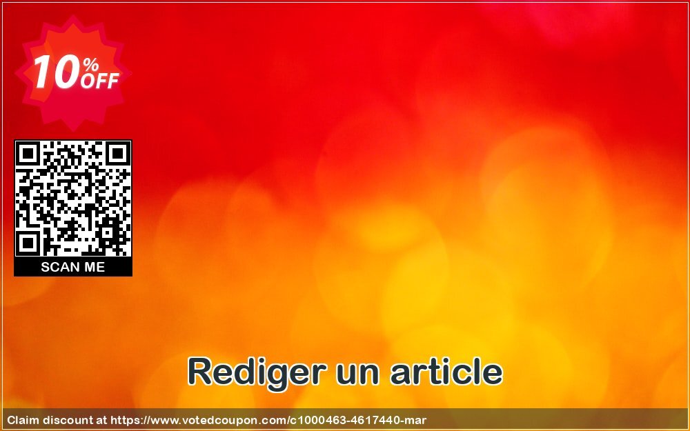 Rediger un article Coupon Code Apr 2024, 10% OFF - VotedCoupon