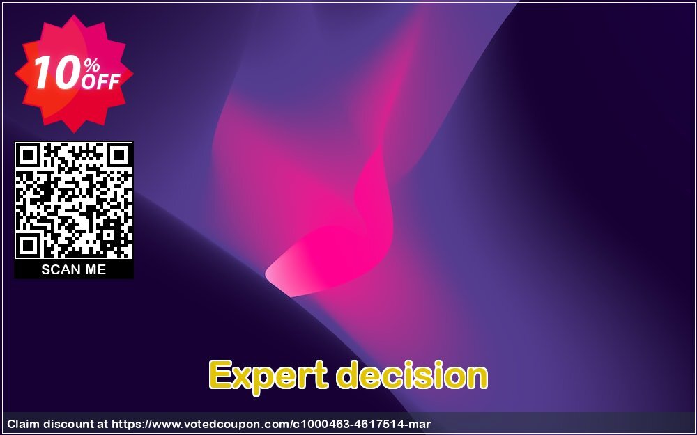 Expert decision Coupon, discount Expert decision big discounts code 2024. Promotion: big discounts code of Expert decision 2024