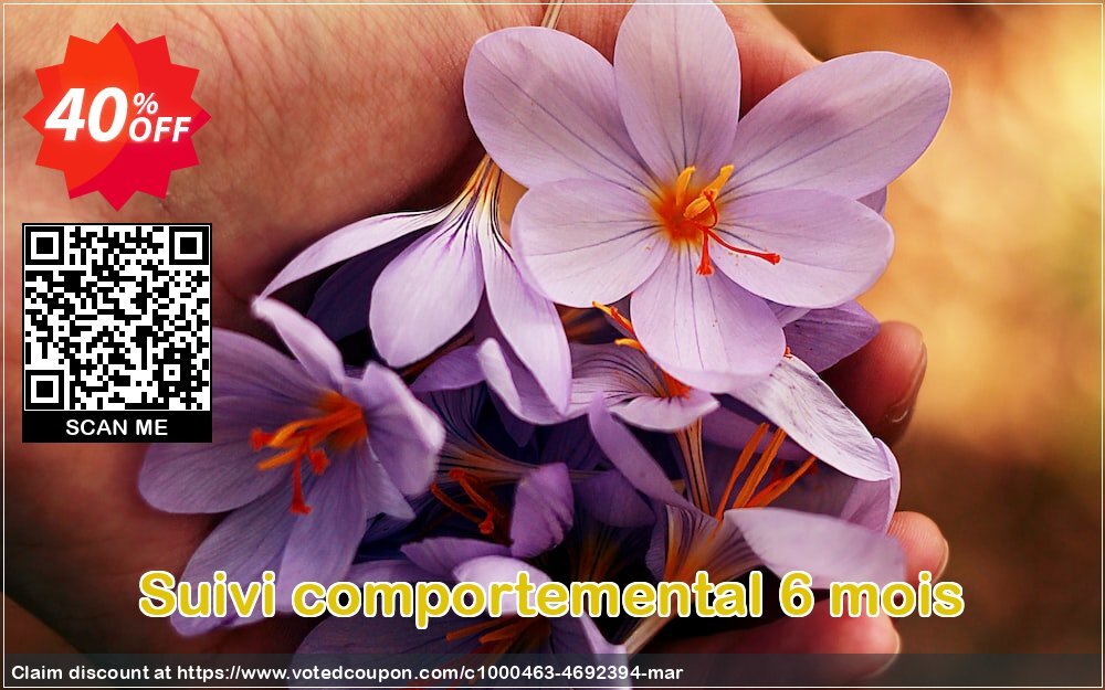 Suivi comportemental 6 mois Coupon Code Apr 2024, 40% OFF - VotedCoupon