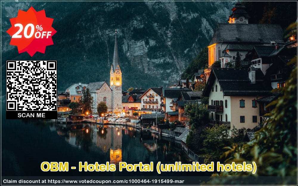 OBM - Hotels Portal, unlimited hotels  Coupon Code May 2024, 20% OFF - VotedCoupon