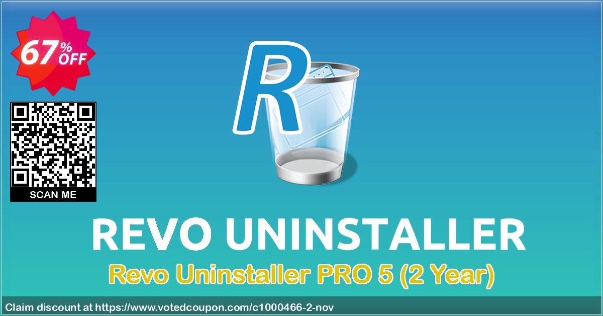 Revo Uninstaller PRO 5, 2 Year  Coupon, discount 63% OFF Revo Uninstaller PRO - 2 Year Oct 2023. Promotion: Marvelous discount code of Revo Uninstaller PRO - 2 Year, tested in October 2023