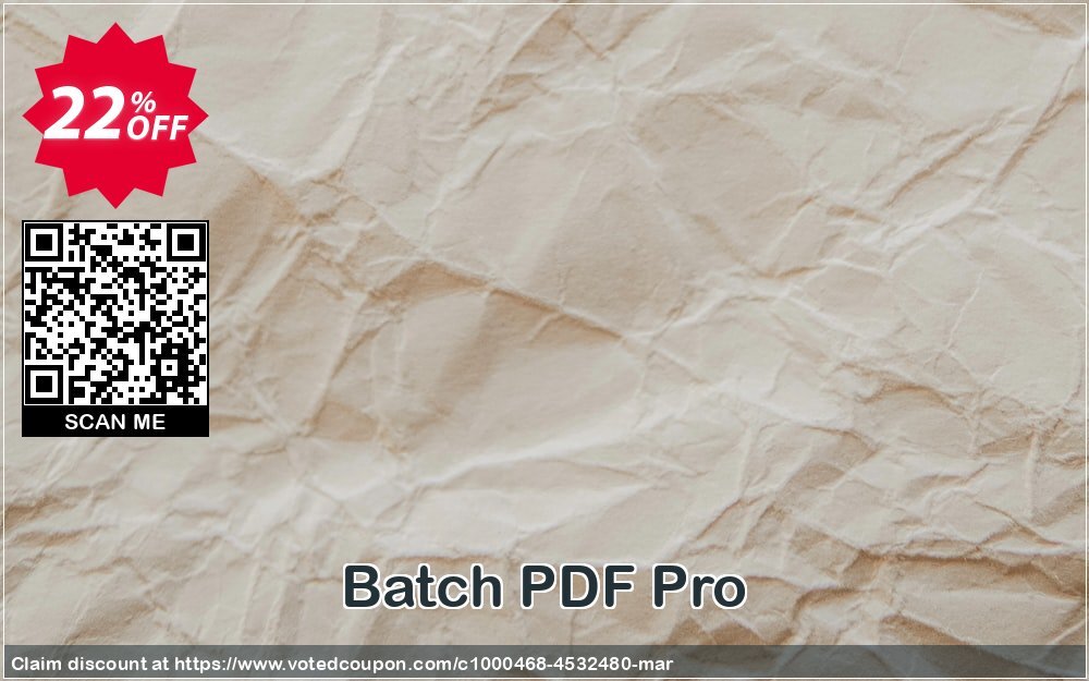 Batch PDF Pro Coupon Code May 2024, 22% OFF - VotedCoupon