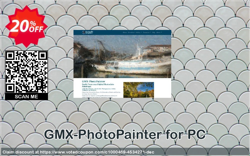 GMX-PhotoPainter for PC Coupon, discount GMX-PhotoPainter for PC wondrous promotions code 2024. Promotion: wondrous promotions code of GMX-PhotoPainter for PC 2024