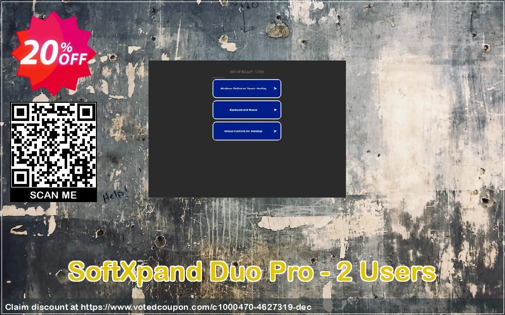 SoftXpand Duo Pro - 2 Users Coupon, discount SoftXpand Duo Pro - 2 Users stunning discount code 2024. Promotion: stunning discount code of SoftXpand Duo Pro - 2 Users 2024