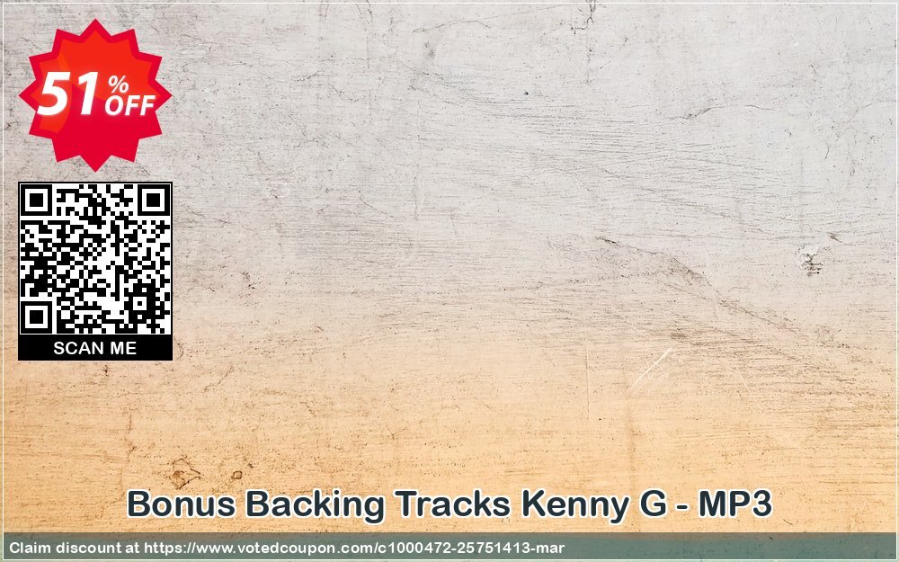 Bonus Backing Tracks Kenny G - MP3 Coupon Code Apr 2024, 51% OFF - VotedCoupon